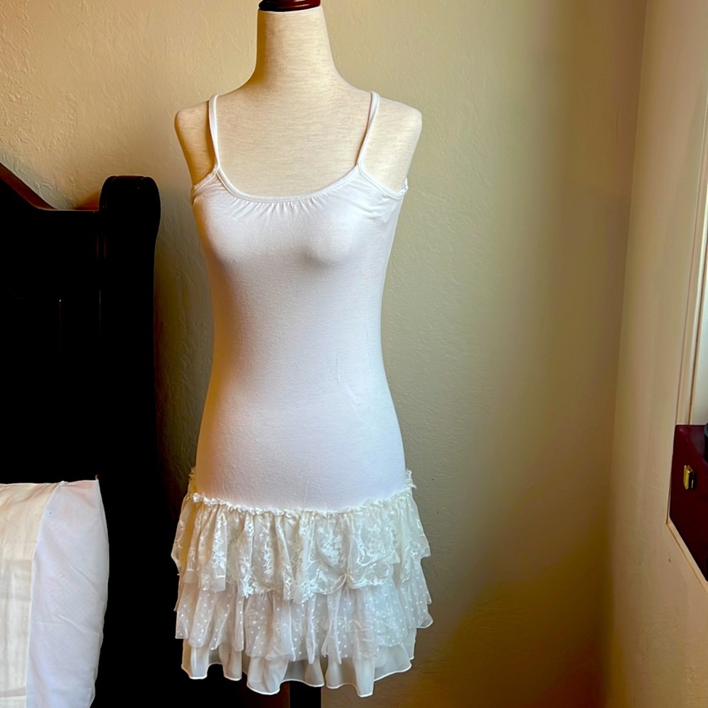 Size small lace and cotton undershirt/slip